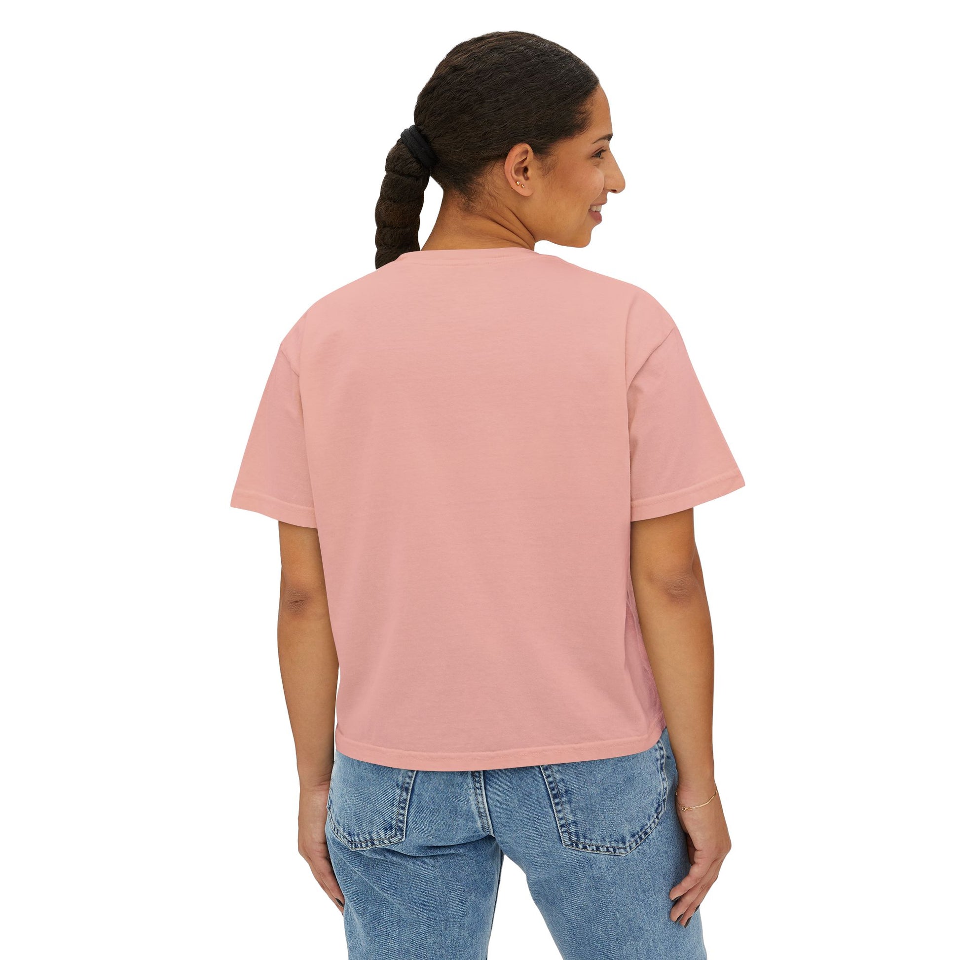 Pink Pony Club Women's Boxy Tee, Fun Casual Shirt, Gift for Unicorn Lovers, Soft Cotton Top, Trendy Graphic Tee