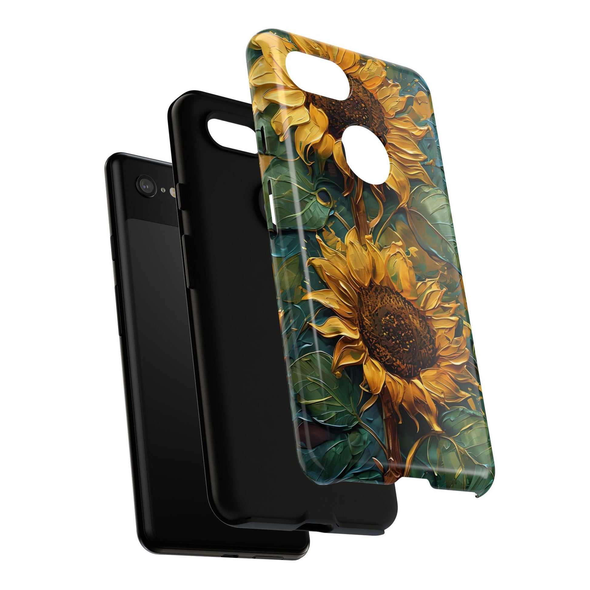 Sunflower Tough Phone Case - Floral Protection, Gift for Nature Lovers, Customizable, Summer Vibes, Eco-Friendly Accessories