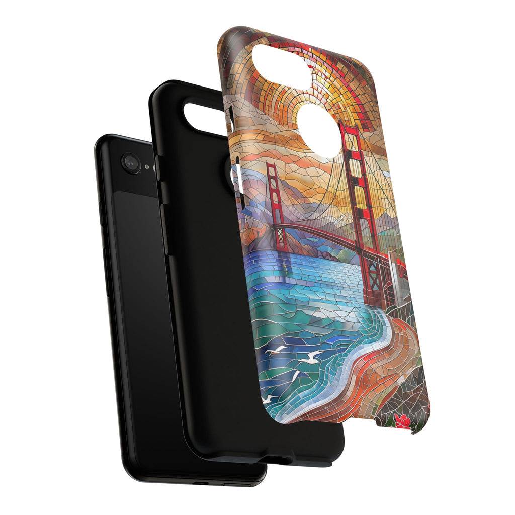 Golden Gate Bridge Phone Case, Artistic Phone Cover, Unique Gift for Travelers, Vibrant Cell Phone Accessory, Nature-Inspired Design