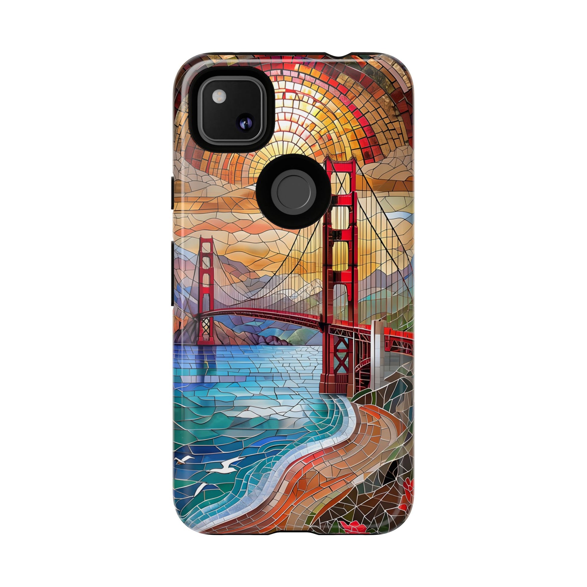 Golden Gate Bridge Phone Case, Artistic Phone Cover, Unique Gift for Travelers, Vibrant Cell Phone Accessory, Nature-Inspired Design
